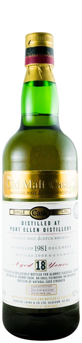 1981 Port Ellen The Old Malt Cask Sherry Cask 18 anos (engarrafado em 2000)