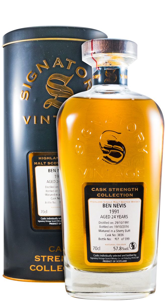 1991 Signatory Vintage Ben Nevis 24 anos