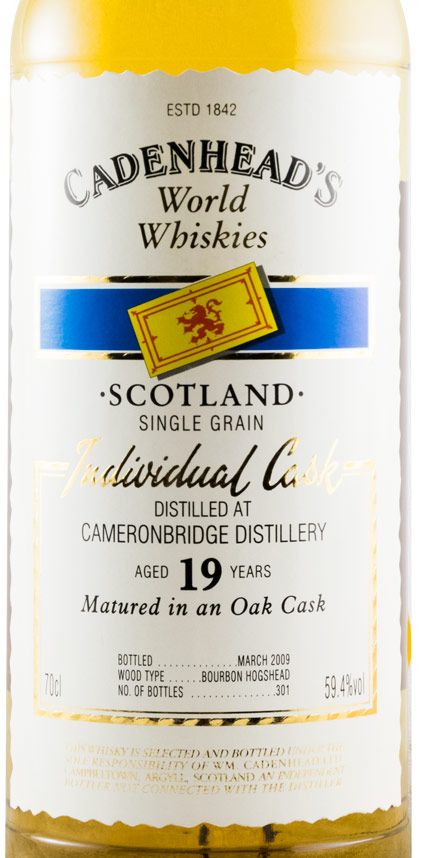 Cadenhead's Cameronbridge 19 years Individual Cask