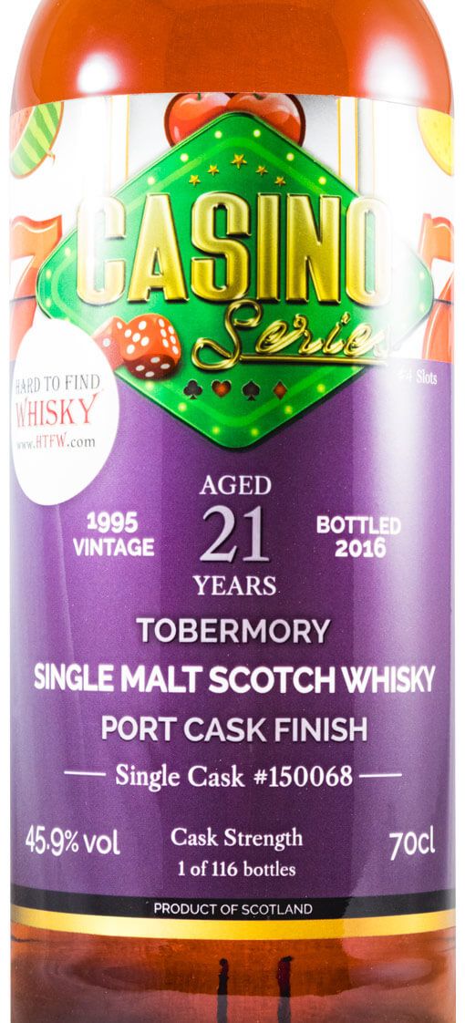 1995 Tobermory 21 anos Port Cask Casino Series