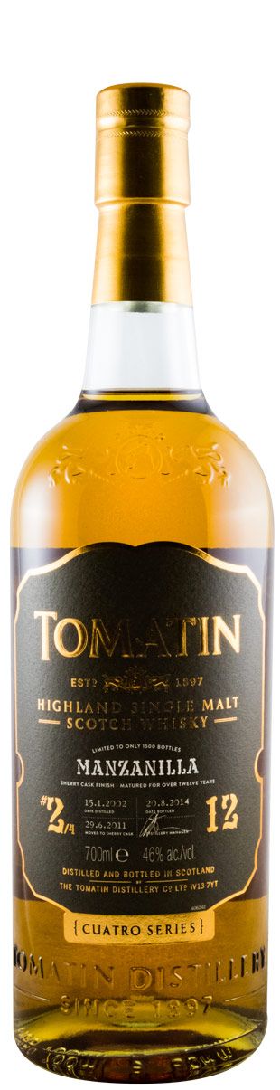 2002 Tomatin 12 anos Manzanilla Cuatro Series