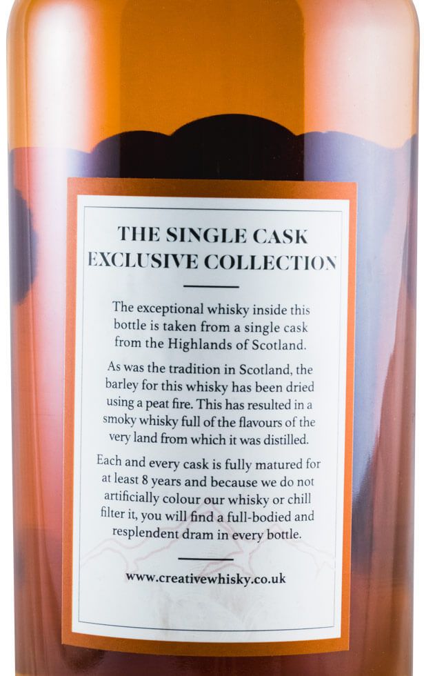 Creative Whisky Co Single Cask Exclusives Peated Highland 8 anos Port Finish