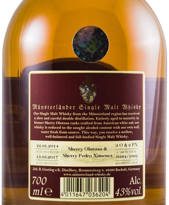 2014 J.B.G Münsterländer Sherry Cask
