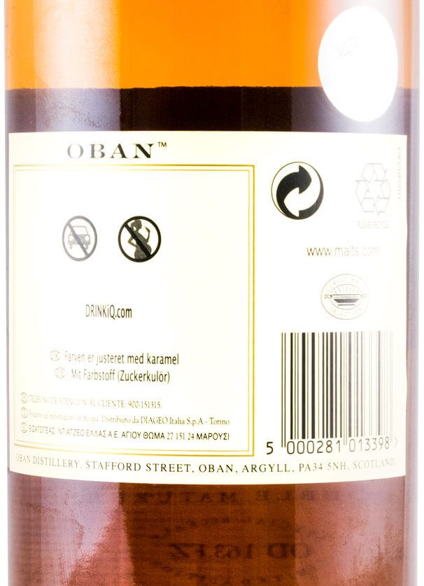 1999 Oban Double Matured (engarrafado em 2014)