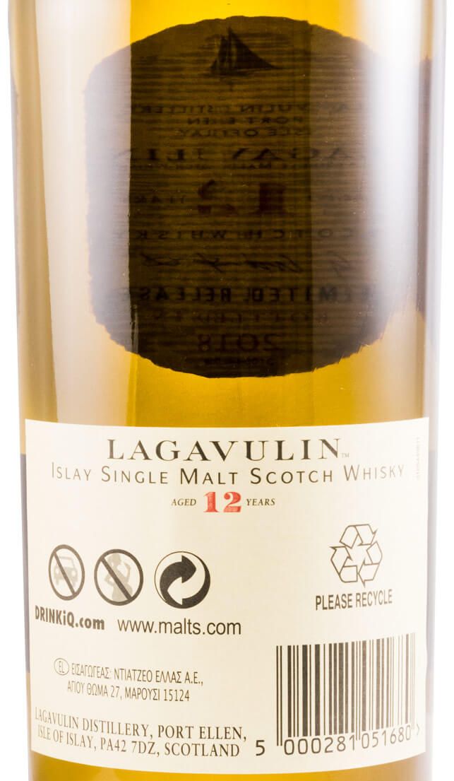 2018 Lagavulin Natural Cask Strenght Edição Limitada 12 anos