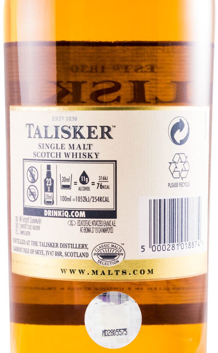 Talisker 18 anos