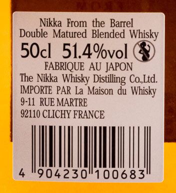 Nikka From The Barrel c/2 Copos e Doseador 50cl
