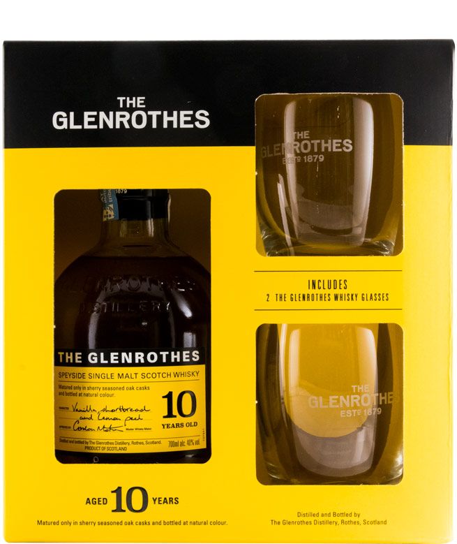 Glenrothes 10 anos c/2 Copos