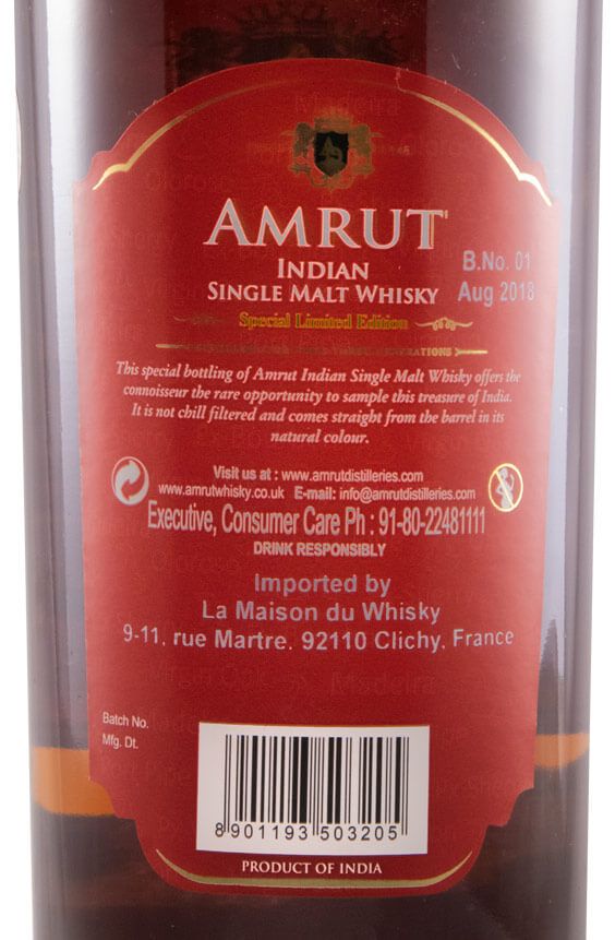 Amrut Madeira Finish Special Edição Limitada
