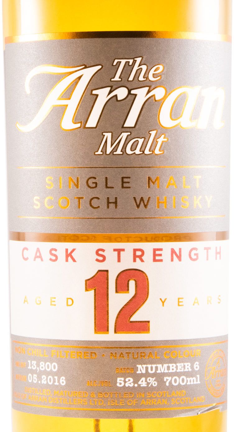 Arran 12 anos Cask Strength (engarrafado em 2016)