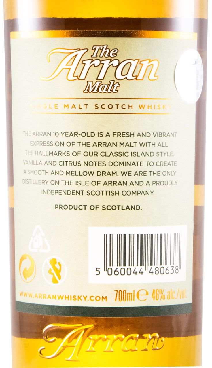 Arran 10 anos c/2 Copos