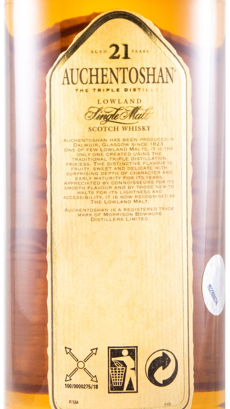 Auchentoshan 21 anos Triple Distilled Lowland