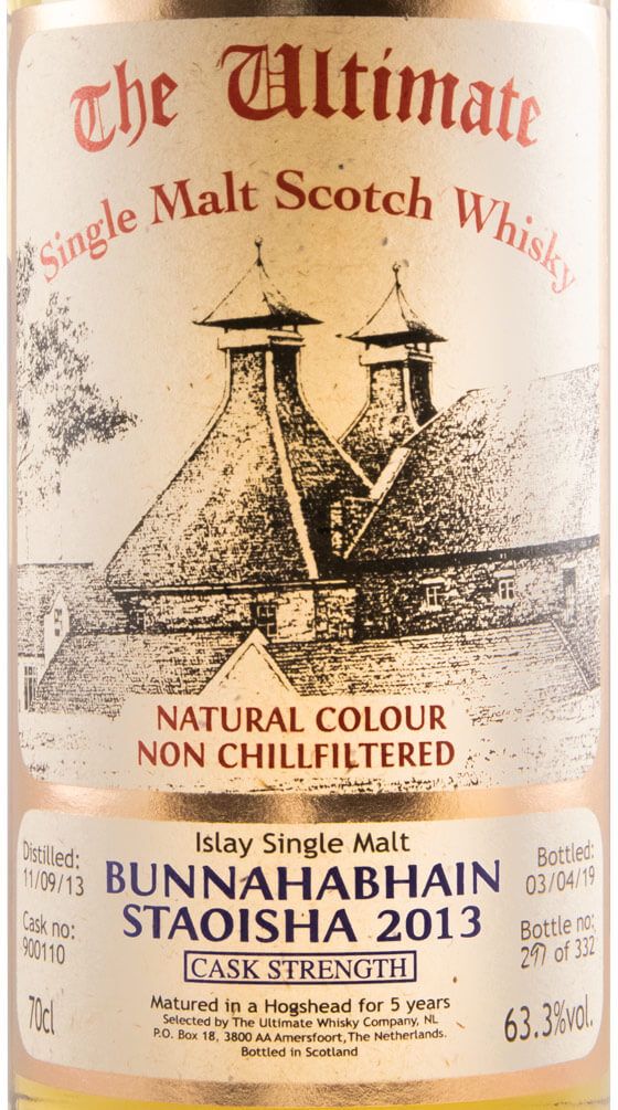 2013 The Ultimate Bunnahabhain Staoisha Cask Strenght