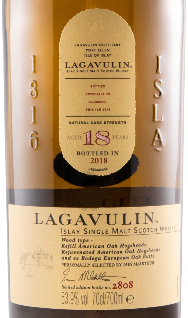 2018 Lagavulin 18 anos Cask Strength