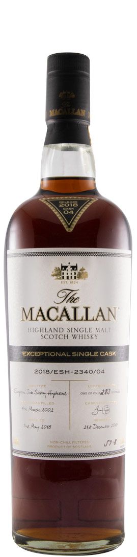 2018 Macallan Exceptional Single Cask