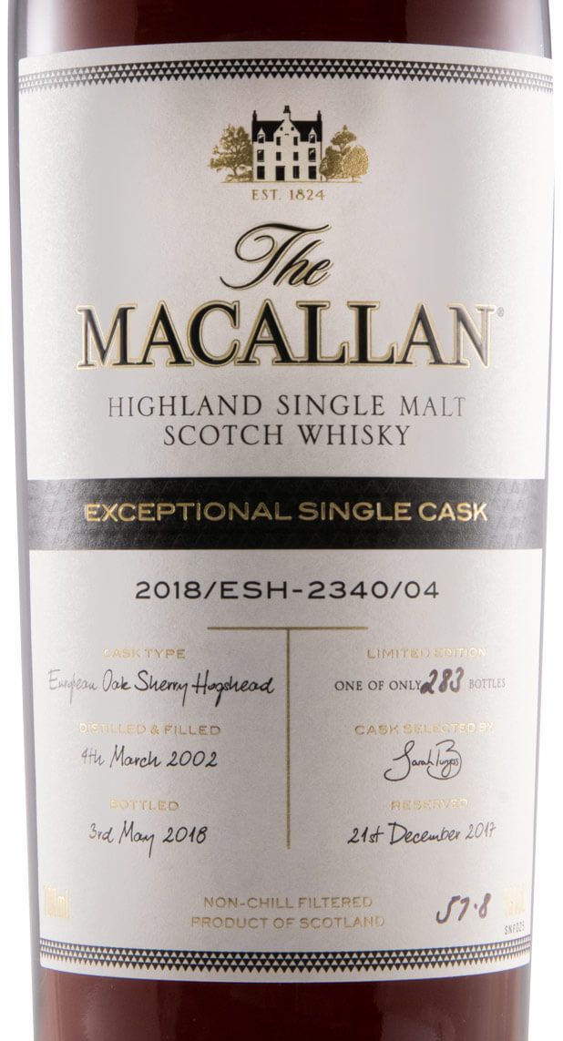 2018 Macallan Exceptional Single Cask
