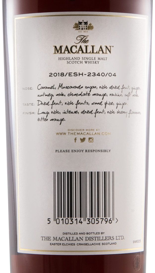 2018 Macallan Exceptional Single Cask