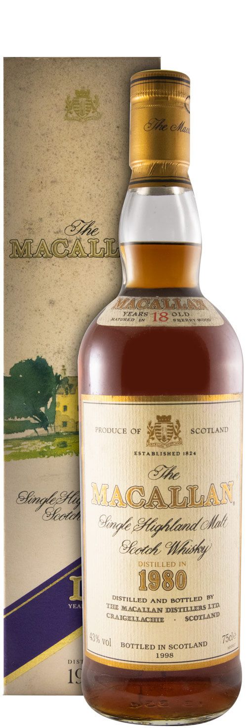1980 Macallan 18 anos (engarrafado em 1998) 75cl
