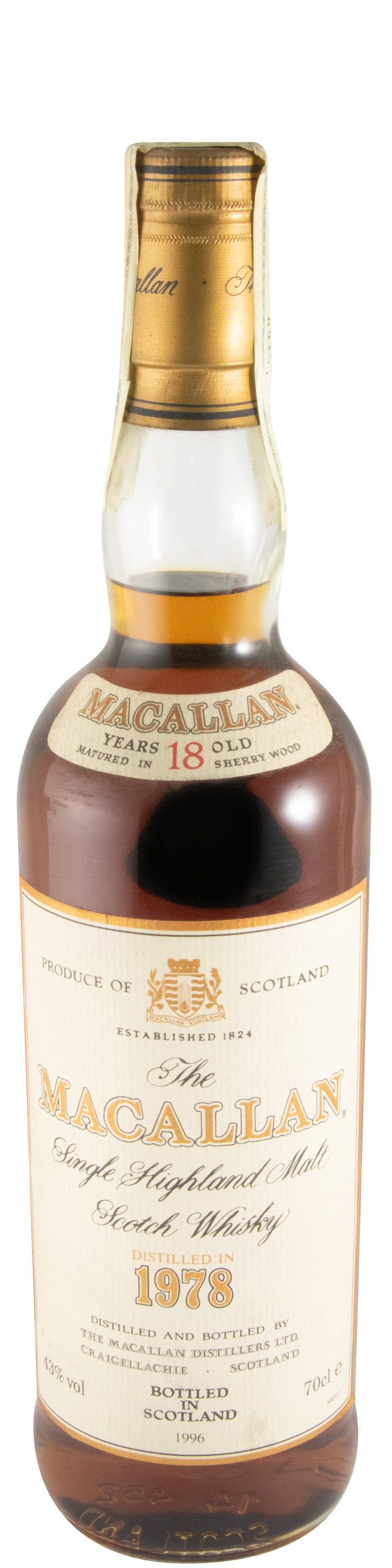 1978 Macallan 18 years (bottled in 1996)