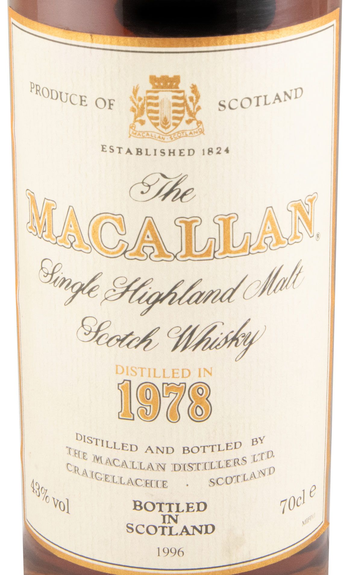 1978 Macallan 18 years (bottled in 1996)