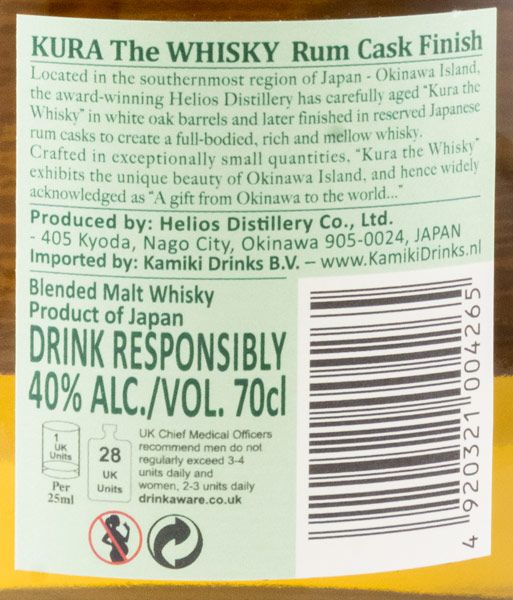 Kura The Whisky Rum Cask Finish