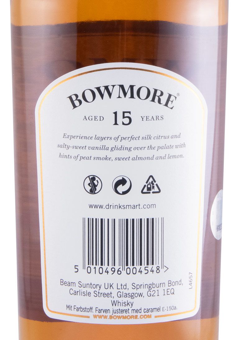Bowmore Golden & Elegant 15 anos 1L