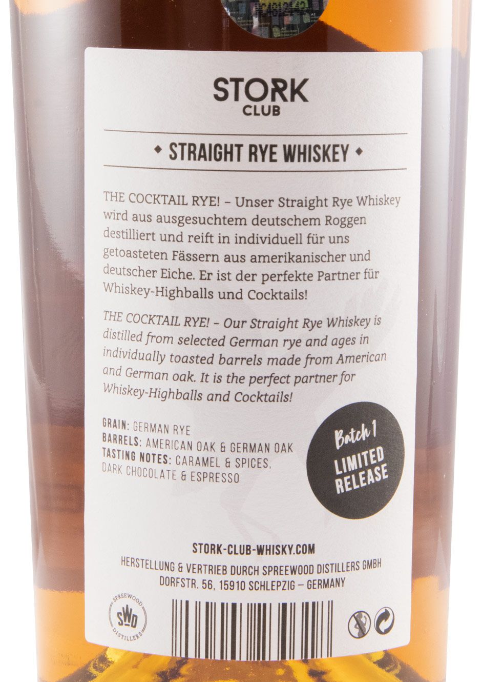 Stork Club Straight Rye
