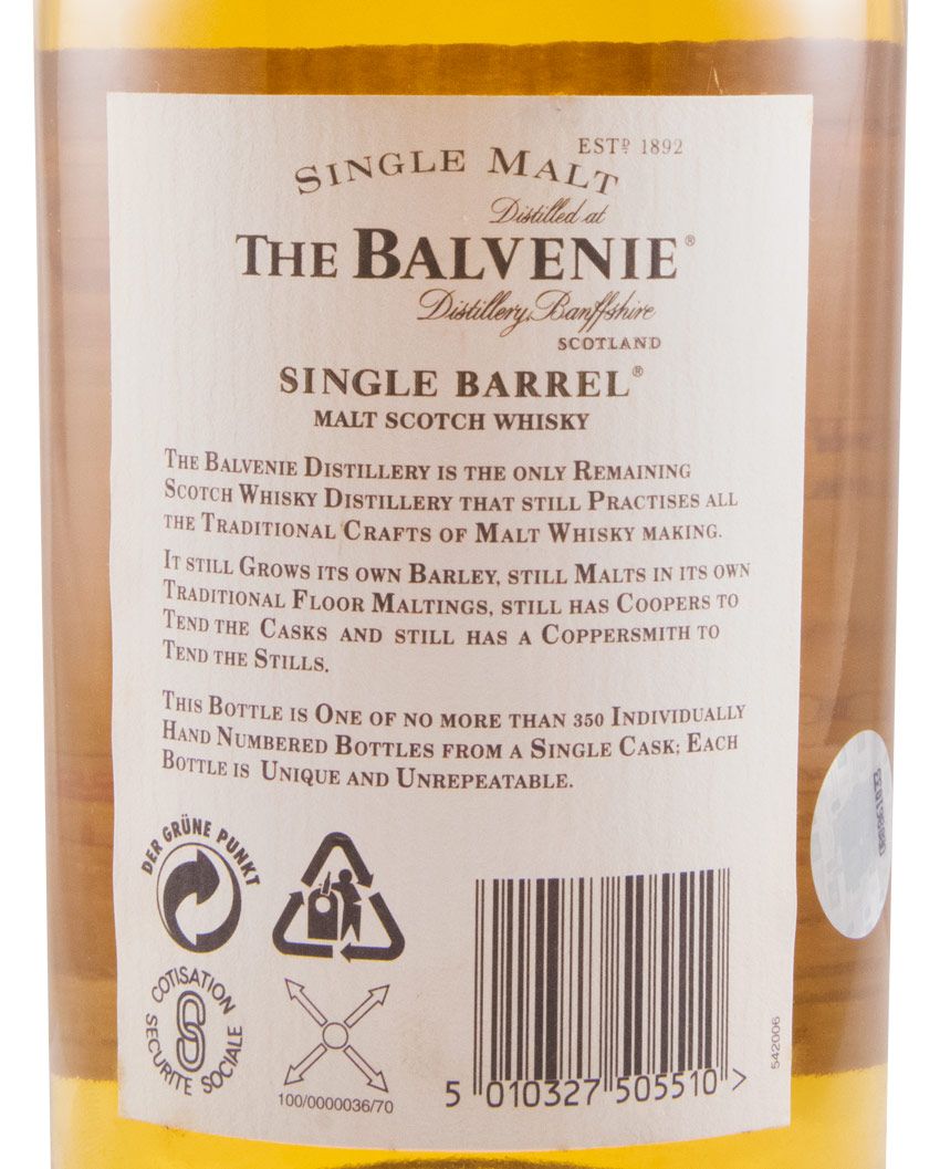 Balvenie Single Barrel Cask N.º 3391 15 anos
