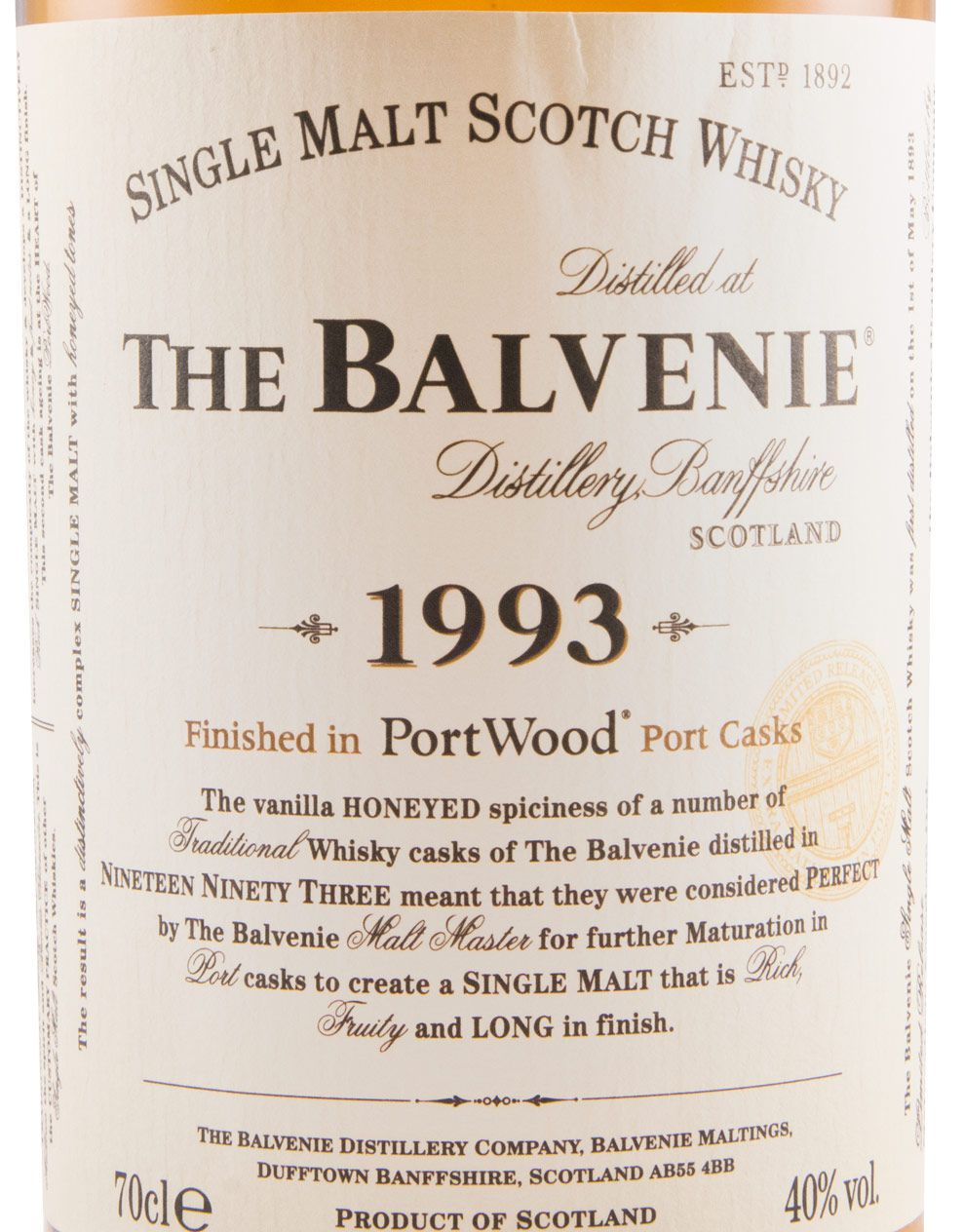 1993 Balvenie Portwood