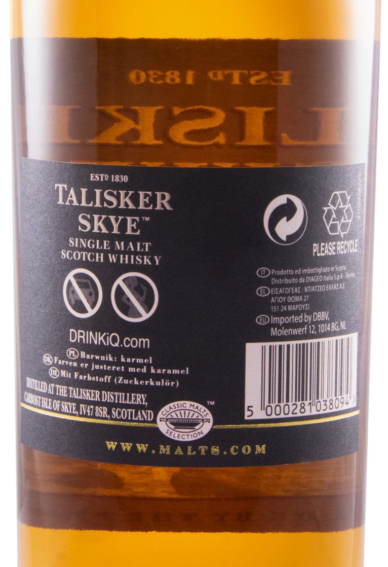 Talisker Skye c/Cubos de Gelo em Pedra