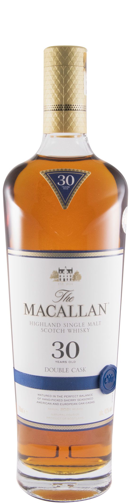 Macallan Double Cask 30 anos (engarrafado em 2021)