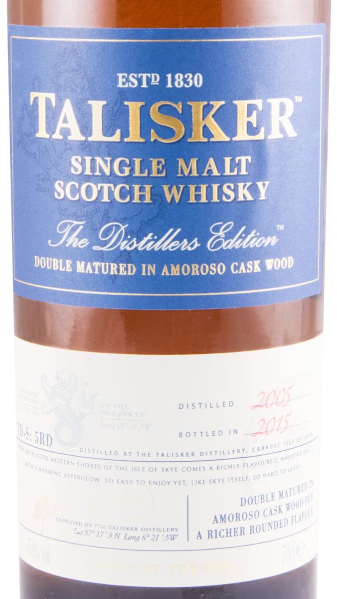 2005 Talisker Double Matured Distillers Edition (engarrafado em 2015 )