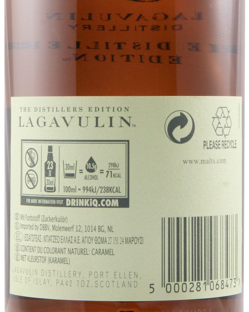2006 Lagavulin Distillers Edition Double Matured (engarrafado em 2021)