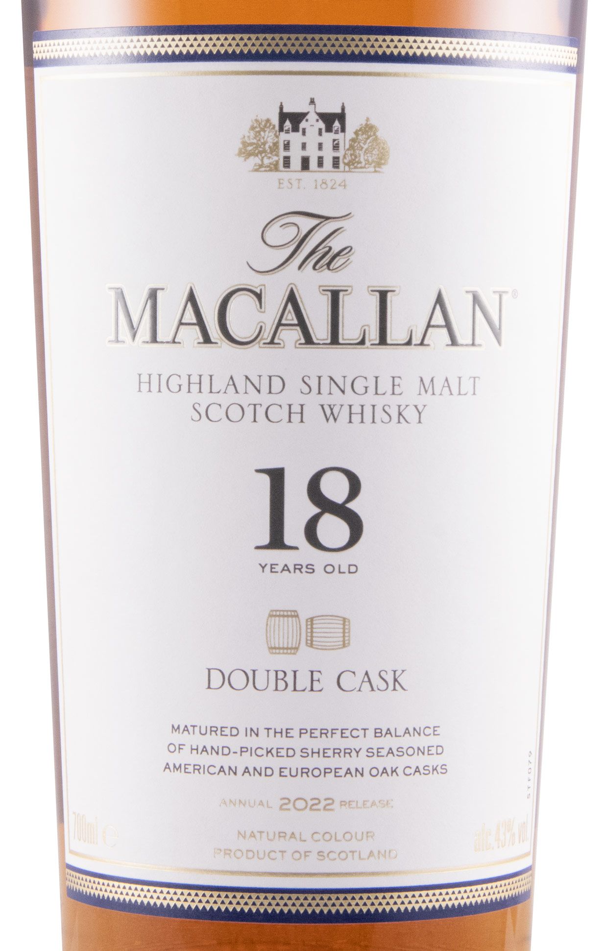Macallan Double Cask 2022 Release 18 anos