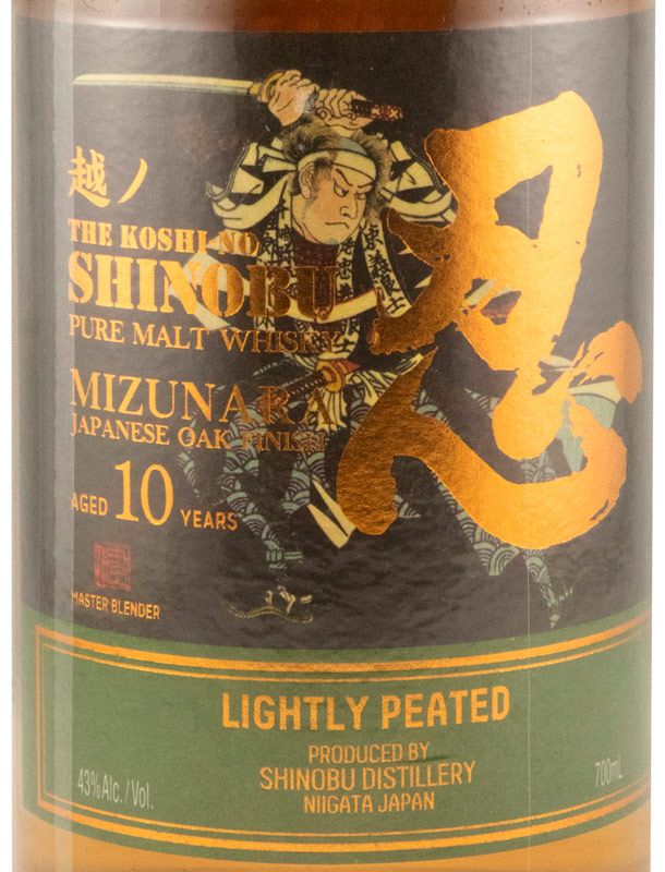 Shinobu The Koshi-No Lightly Peated Mizunara Oak Pure Malt 10 years