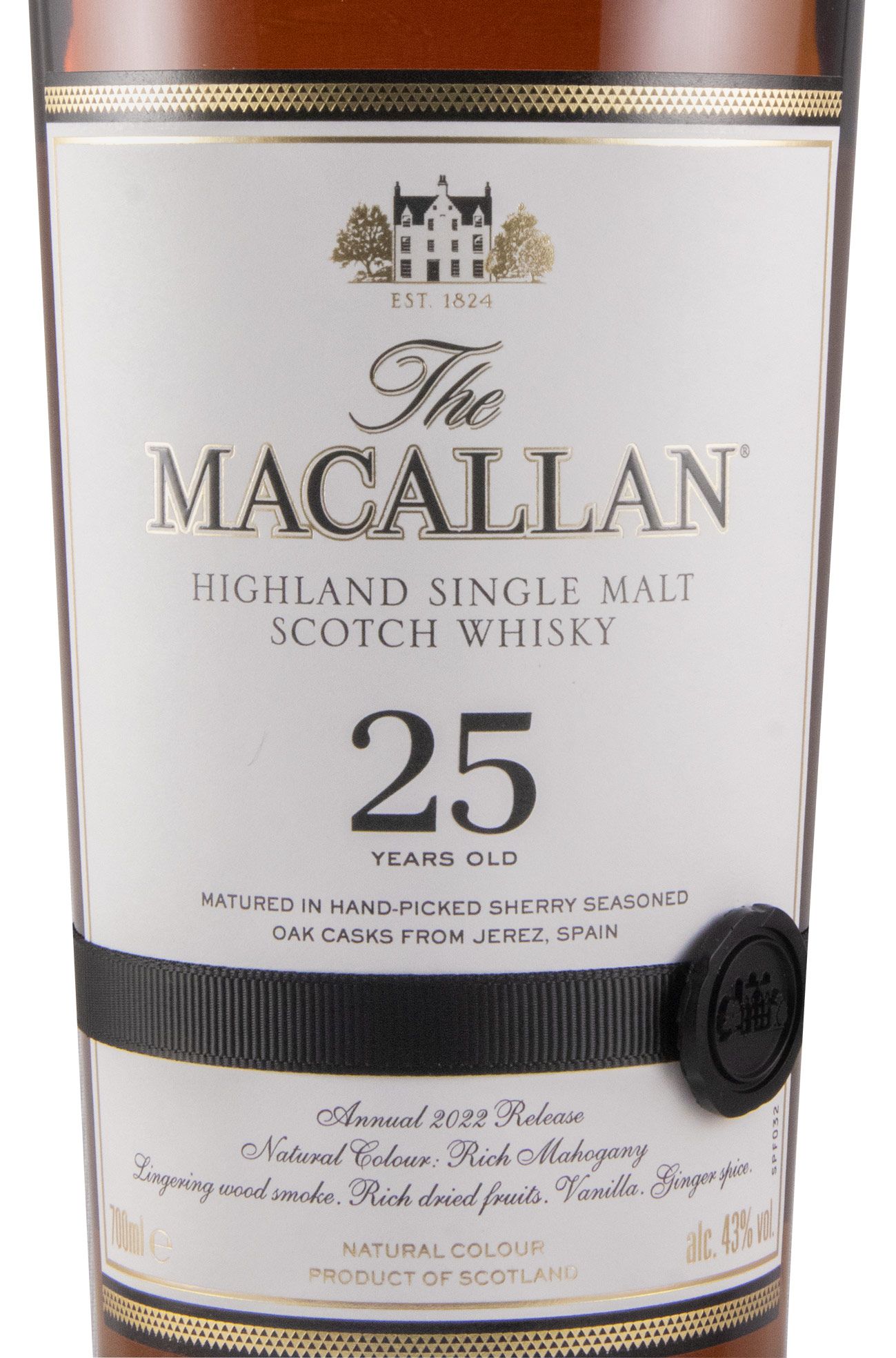 Macallan Sherry Oak 2022 Release 25 anos