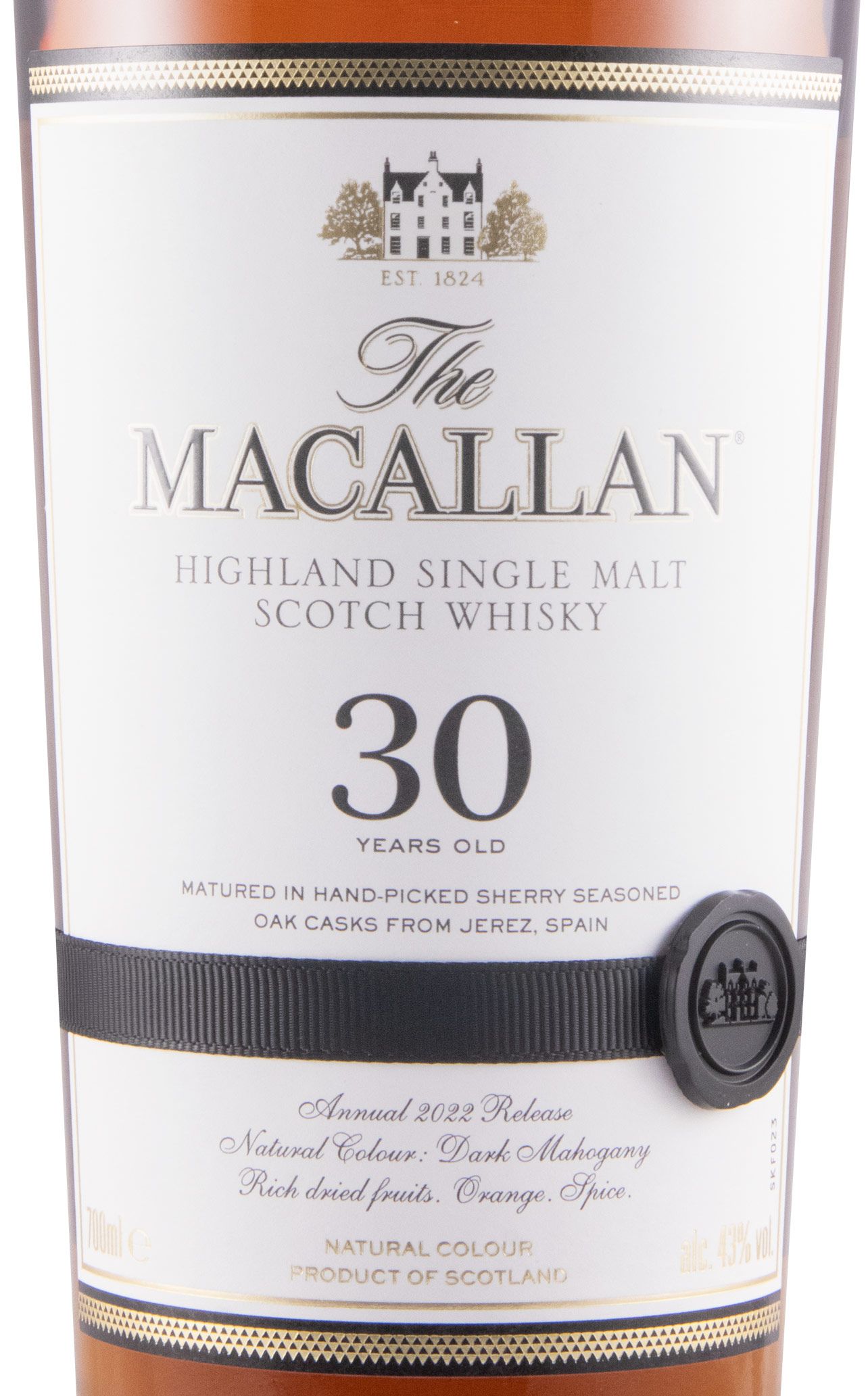 Macallan Sherry Oak 2022 Release 30 anos