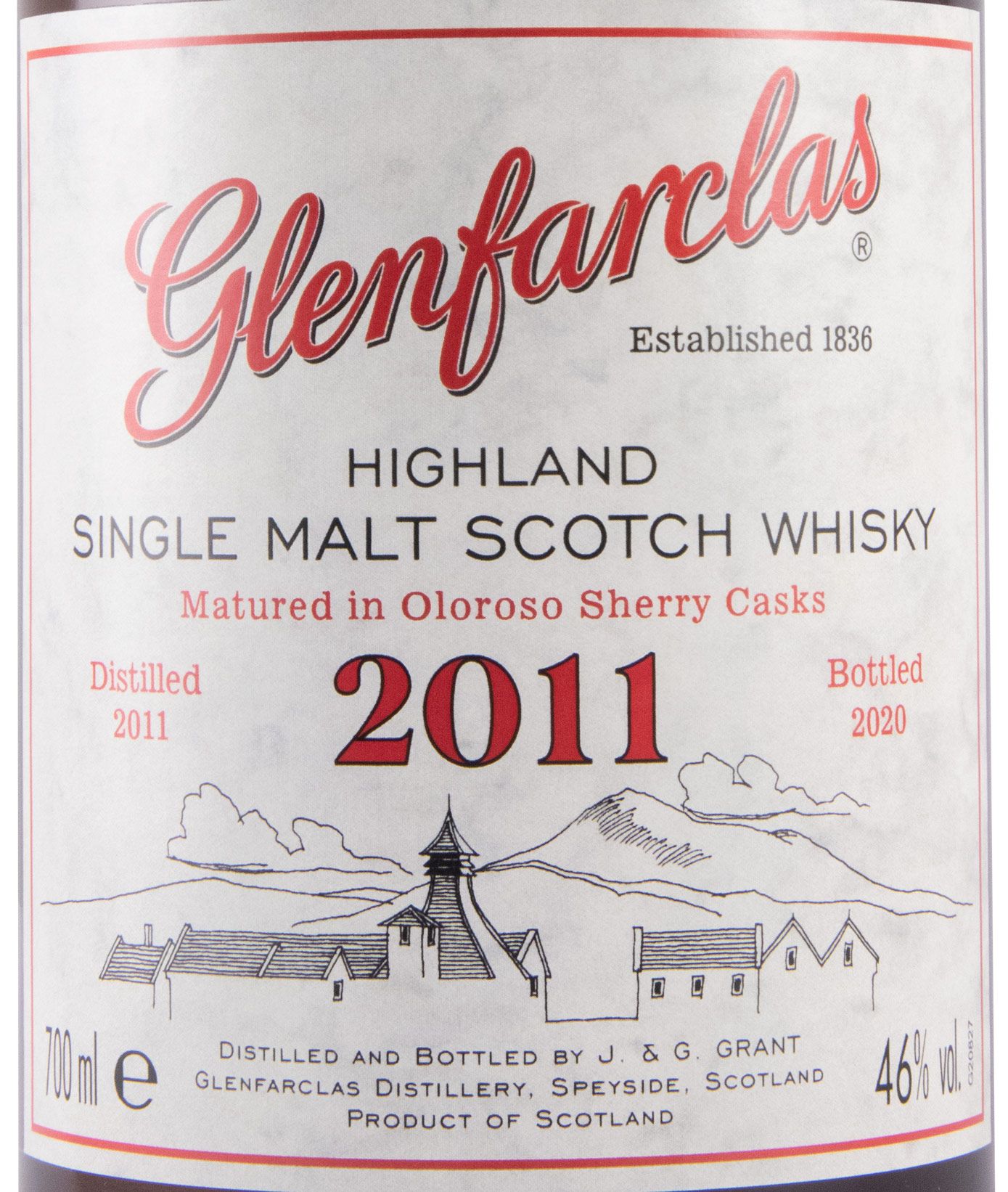 2011 Glenfarclas Oloroso Sherry Casks (engarrafado em 2020)