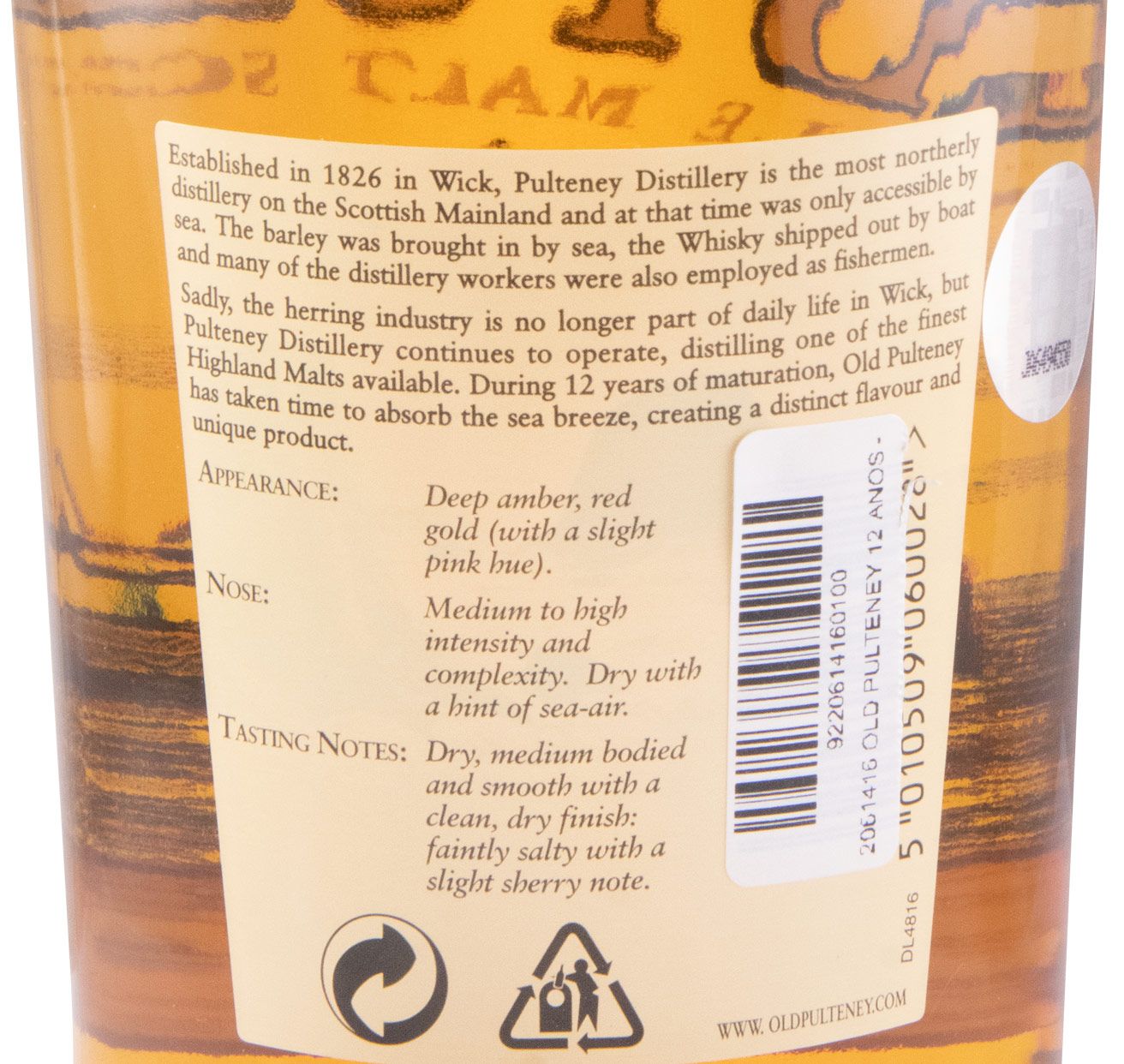 Old Pulteney 12 anos (garrafa antiga)