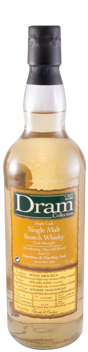 2001 Dram Collection Morrison & MacKay Royal Brackla 14 anos (engarrafado em 2015)