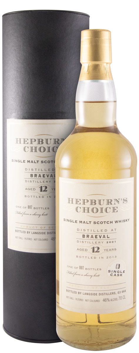 Hepburn's Choice Braeval 12 anos (engarrafado em 2013)