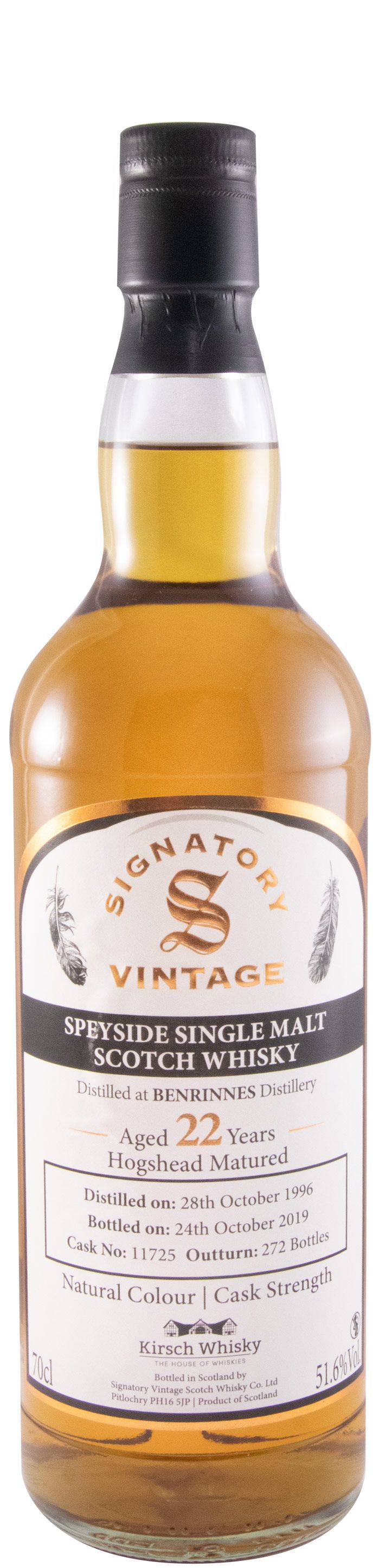 1996 Signatory Vintage Benrinnes 22 anos (engarrafado em 2019)