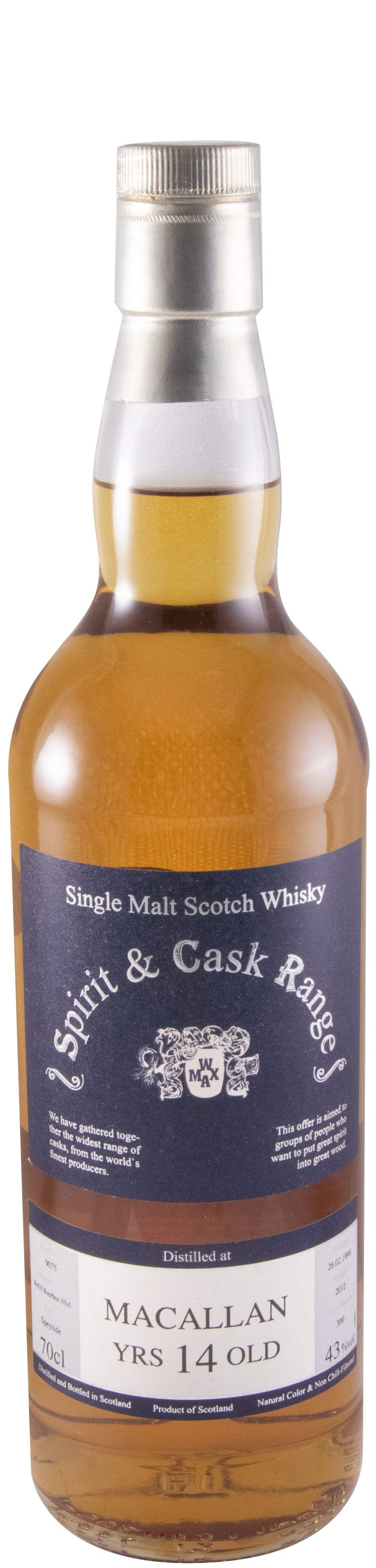 1998 Macallan Spirit & Cask Range 14 anos