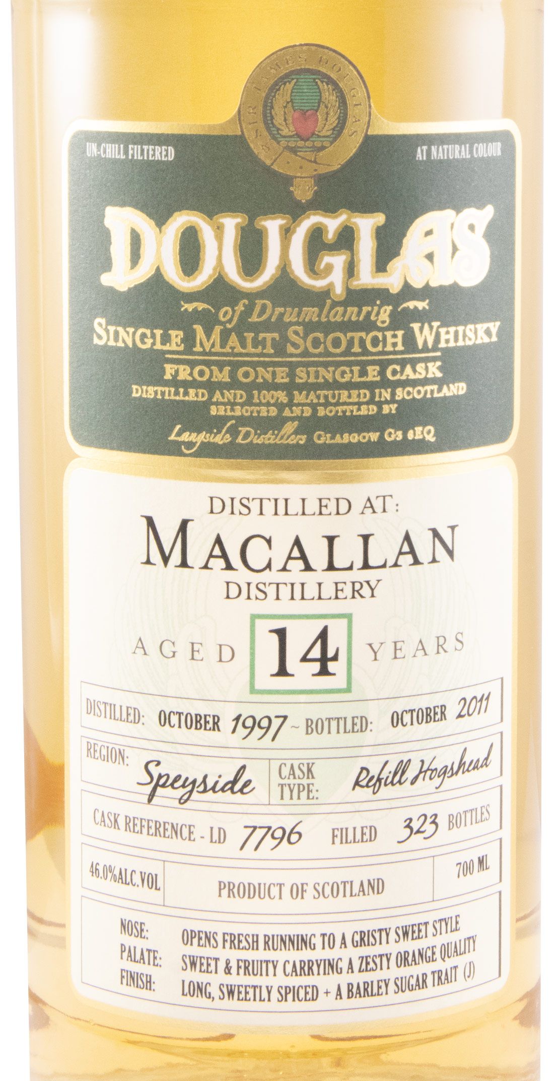 1997 Douglas of Drumlanring Macallan 14 anos (engarrafado em 2011)