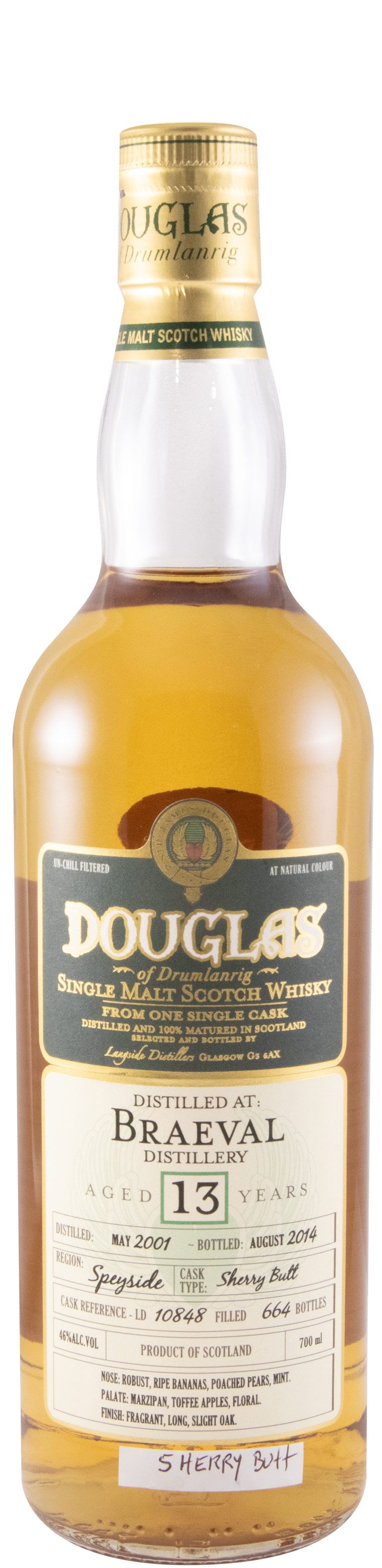 2001 Douglas of Drumlanrig Braeval 13 anos (engarrafado em 2014)