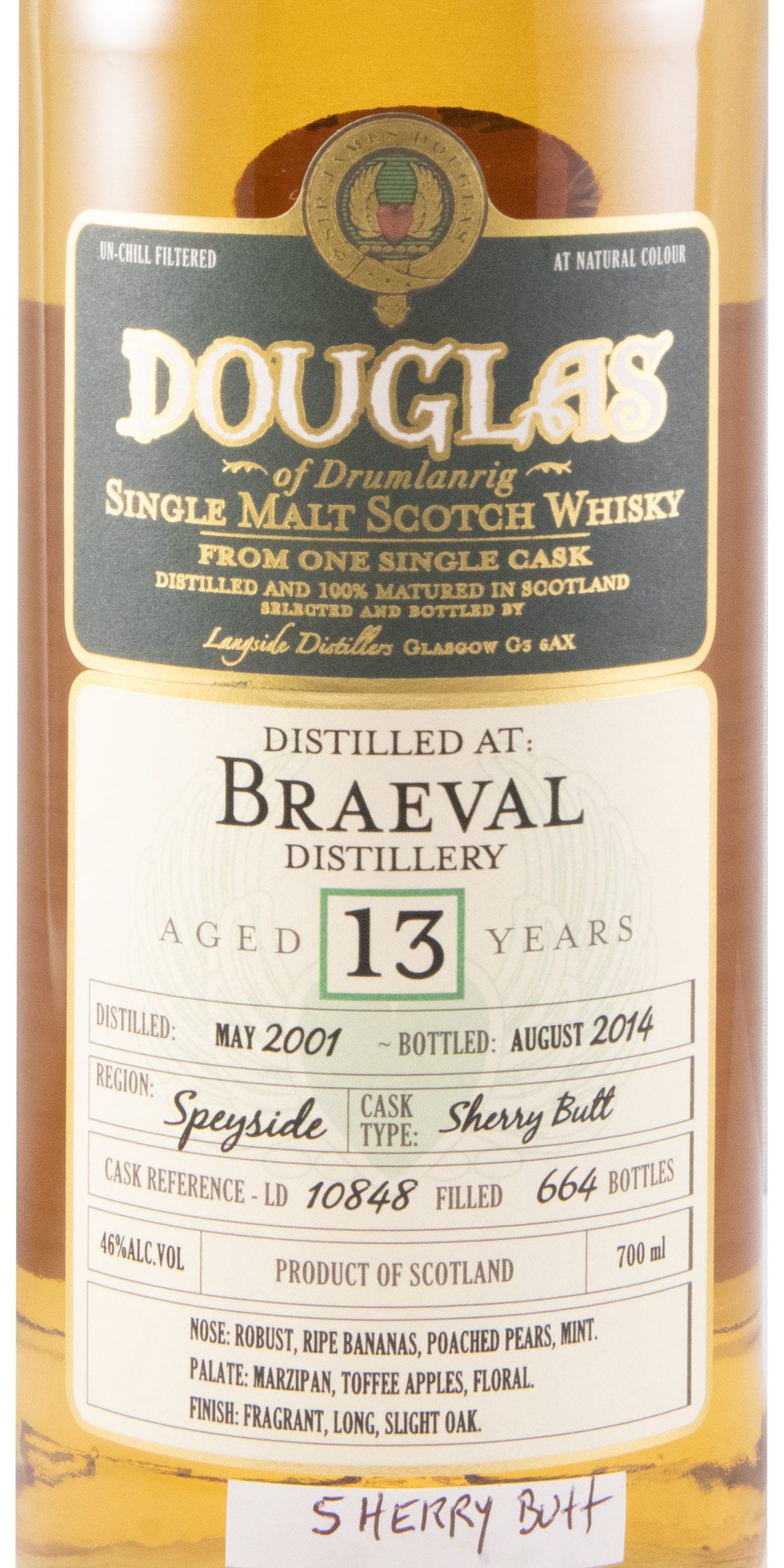 2001 Douglas of Drumlanrig Braeval 13 anos (engarrafado em 2014)