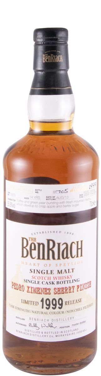 1999 Benriach Limited Realese Pedro Ximenez Sherry Finish
