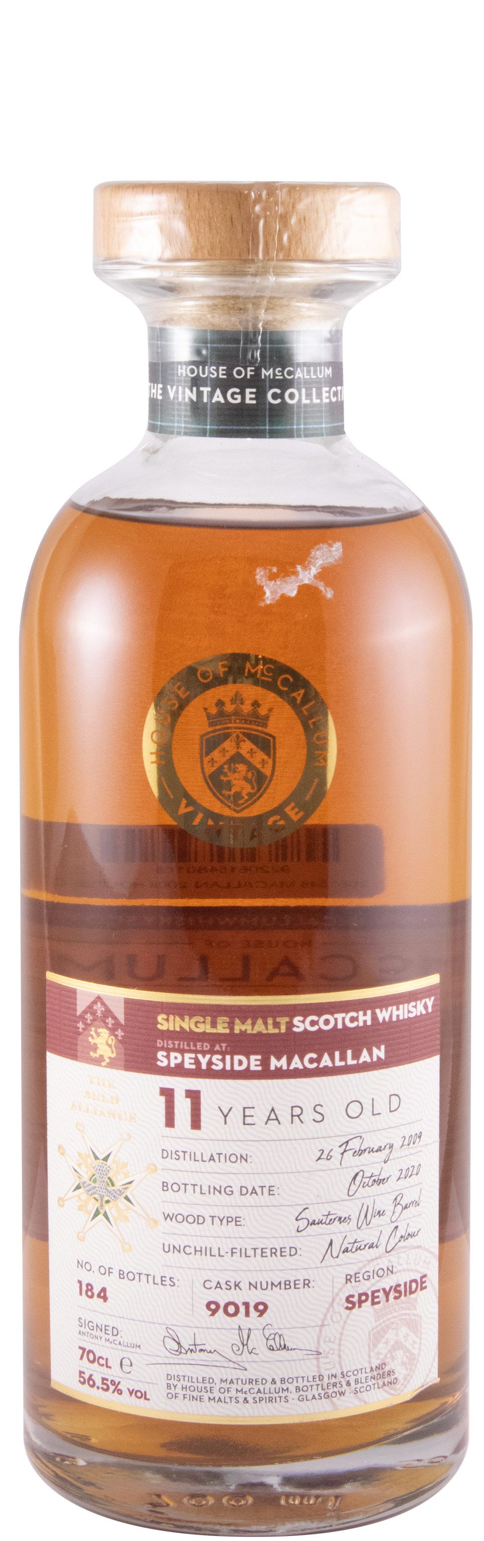 2009 House of McCallum Macallan Cask 9019 11 anos