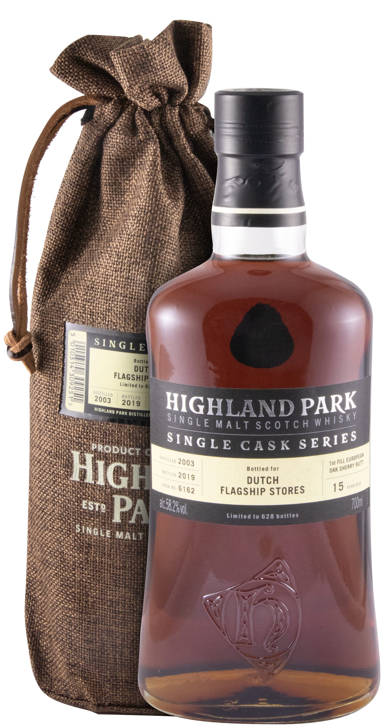 2003 Highland Park Single Cask Series Dutch Flagship Stores 15 anos (engarrafado em 2019)