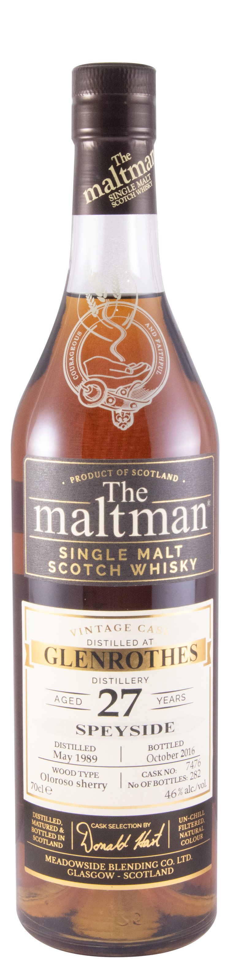 1989 The Maltman Glenrothes 27 anos (engarrafado em 2016)
